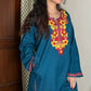 Jasmine Kashmiri Short woollen Pheran - Teal