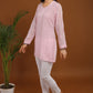 Uzma Viscose Georgette Short kurta- pink