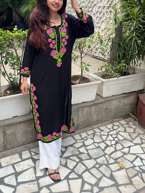 Zaisha Rayon Chikankari kurti