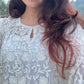 Zoya Aari Georgette Kurta- White