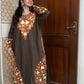 Kashmiri Aari Woollen Pheran- Brown