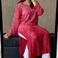 Gia Viscose georgette kurta- pink