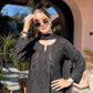 Kaira Mukaish Rayon kurta set with dupatta- Black