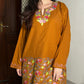 Kusum Kashmiri Short woollen Pheran - Yellow