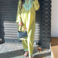 Saira Kashmiri cotton Aari Kurta Set- Green