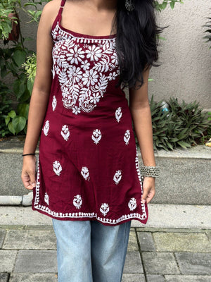 Falak Strappy Short Rayon Kurta