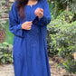 Riza Premium Rayon Tone Kurta Set- Blue