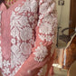 Rumaiza Muslin kurta suit set- Dust pink