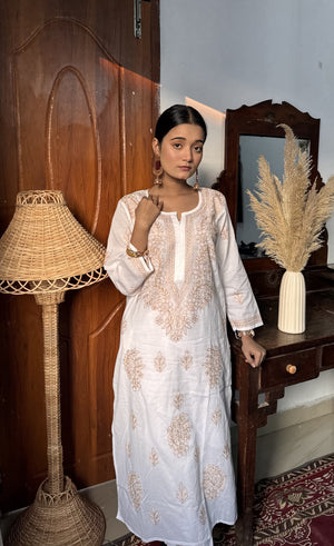 Isha Mul cotton kurta pants set