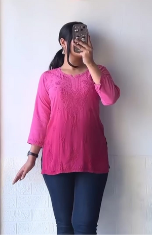 Tisha ombré rayon short kurta