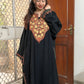 Kashmiri Woollen Tilla Pheran - Black