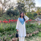 Saira Kashmiri cotton Aari Kurta Set- White