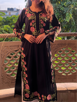 Zaisha Modal Chikankari kurti