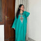 Sara Aari Woollen Pheran- Teal