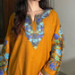 Tarini Kashmiri Woollen kurta set- Orange