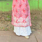Chikankari Georgette Palazzo- White