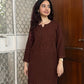 Aisha Premium Rayon kurta palazzo set- brown