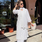 Kaira Mukaish Rayon kurta set with dupatta- White
