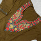 Ziya Kashmiri Short woollen kurti- Brown