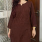 Aisha Premium Rayon kurta palazzo set- brown