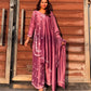 Tisha chanderi Silk Kurta & sharara Chikankari Set with dupatta- Pink
