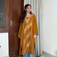 Shaili sozni Woollen Kashmiri Pheran- Mustard