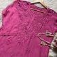 Hina Rayon short kurti- Pink