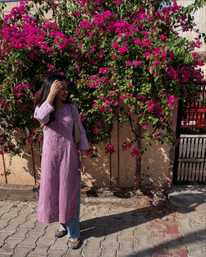 Riya Cotton Ombré long kurta