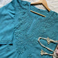 Hina Rayon short kurti- Teal