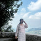 Zoya Aari Georgette Kurta- Baby pink