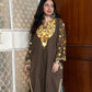 Kashmiri Aari Woollen Pheran- Brown