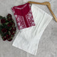 Tiyasha Cotton Chikankari long kurta