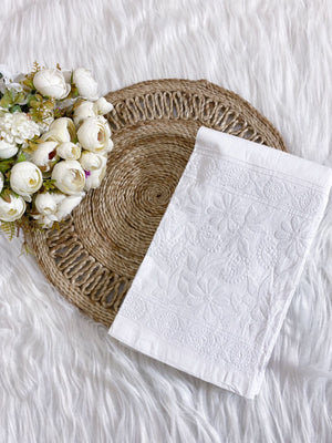 Chikankari pants- white