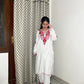 Zoya woollen kurta set- white