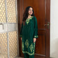 Kashmiri Woollen kurta set- Green