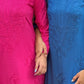 Riya Rayon Chikankari kurta palazzo set