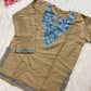 Ziya Kashmiri Short woollen kurti- Beige