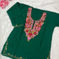 Ziya Kashmiri Short woollen kurta - Green
