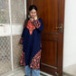 Kashmiri Aari Woollen Pheran- Blue