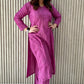 Esha Angrakha Chanderi kurta set