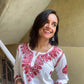 Dia cotton highlight kurti - Red