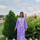 Jiya Rayon Chikankari Kurta- Purple